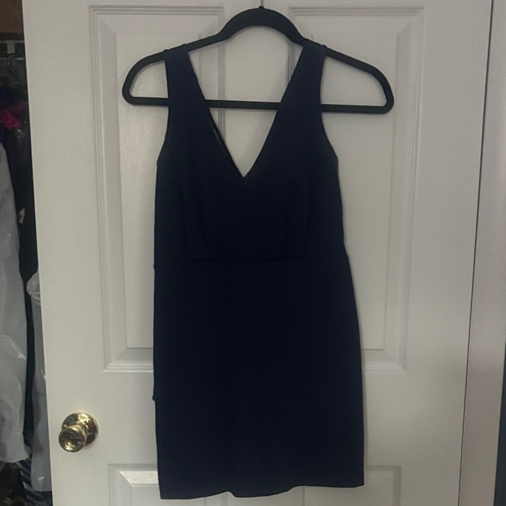BCBGeneration Navy V-Neck Mini Dress